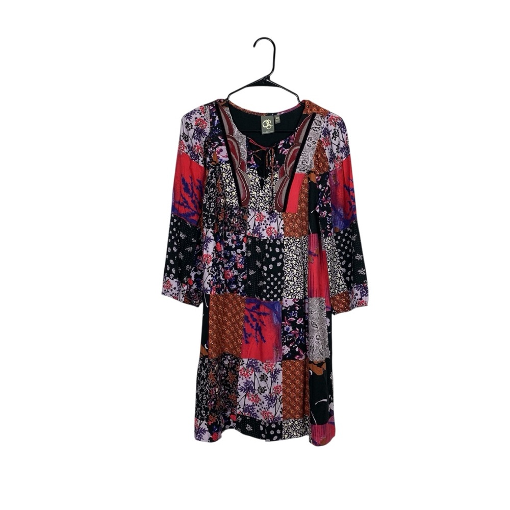 Anthropologie one September Arcata patchwork dress boho size xs